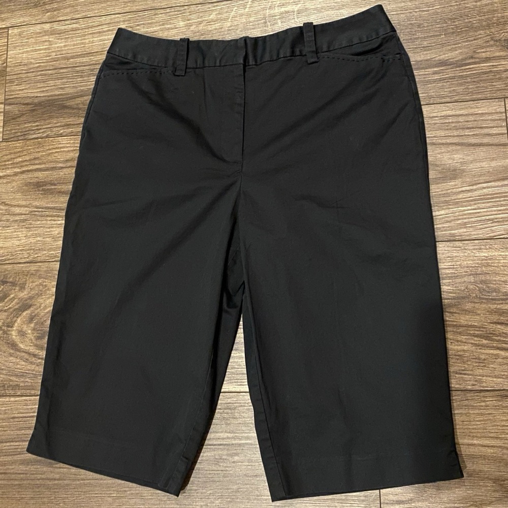 Talbots Petites Stretch black size 10 Golf shorts chino